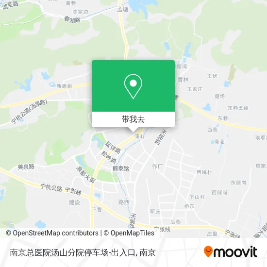南京总医院汤山分院停车场-出入口地图