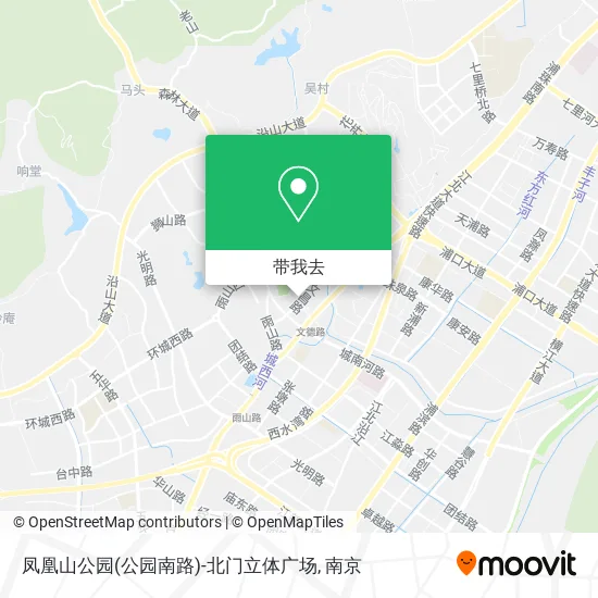 凤凰山公园(公园南路)-北门立体广场地图