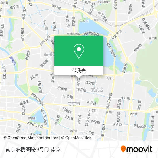 南京鼓楼医院-9号门地图