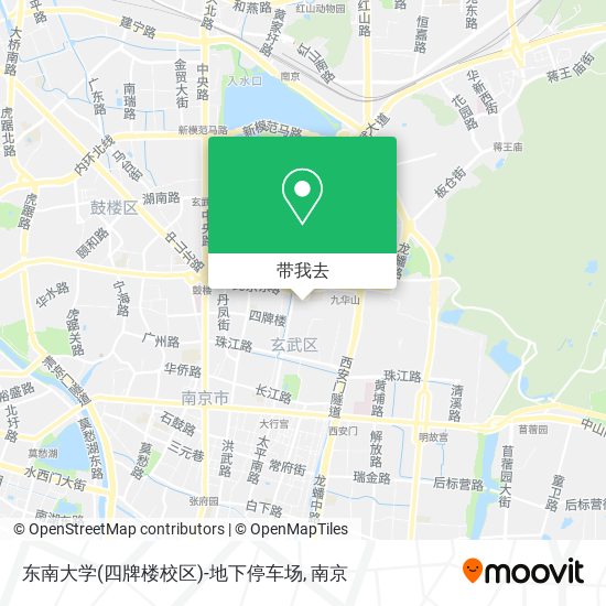 东南大学(四牌楼校区)-地下停车场地图
