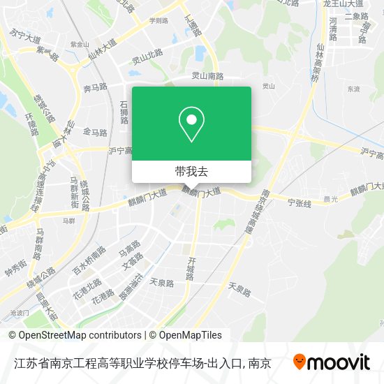 江苏省南京工程高等职业学校停车场-出入口地图