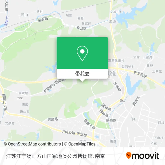 江苏江宁汤山方山国家地质公园博物馆地图