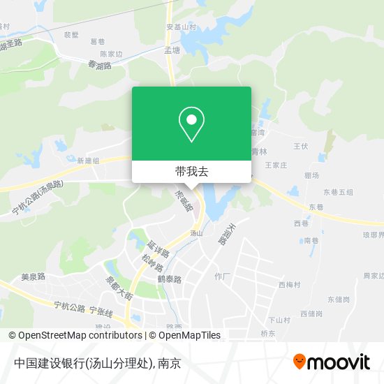 中国建设银行(汤山分理处)地图