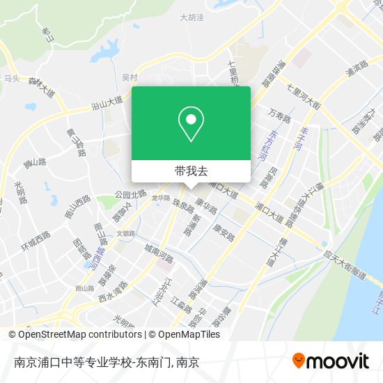 南京浦口中等专业学校-东南门地图