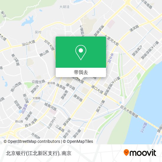 北京银行(江北新区支行)地图