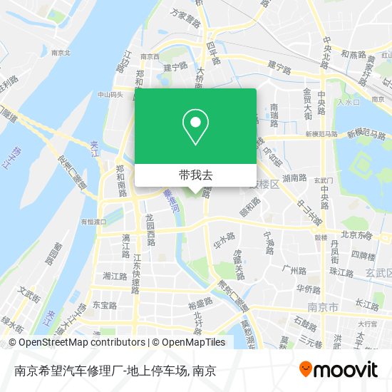 南京希望汽车修理厂-地上停车场地图