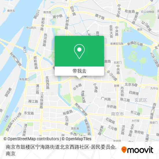 南京市鼓楼区宁海路街道北京西路社区-居民委员会地图