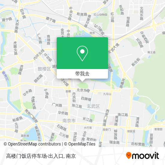 高楼门饭店停车场-出入口地图
