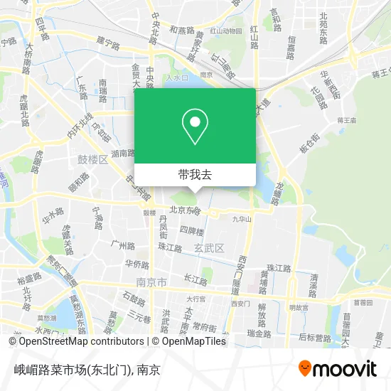 峨嵋路菜市场(东北门)地图