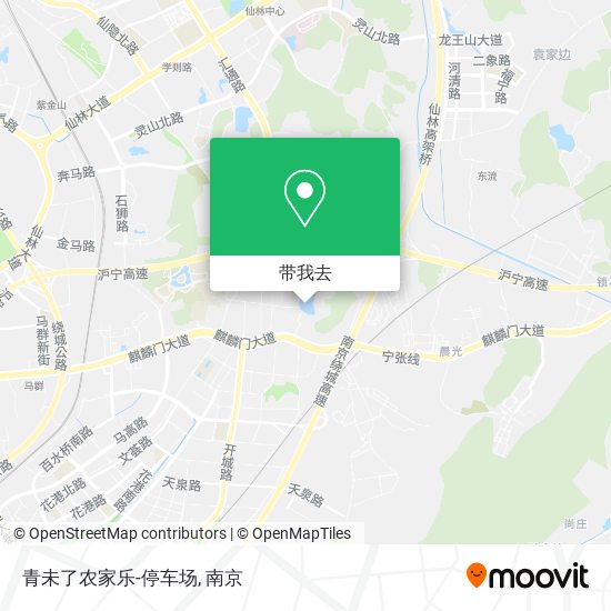 青未了农家乐-停车场地图