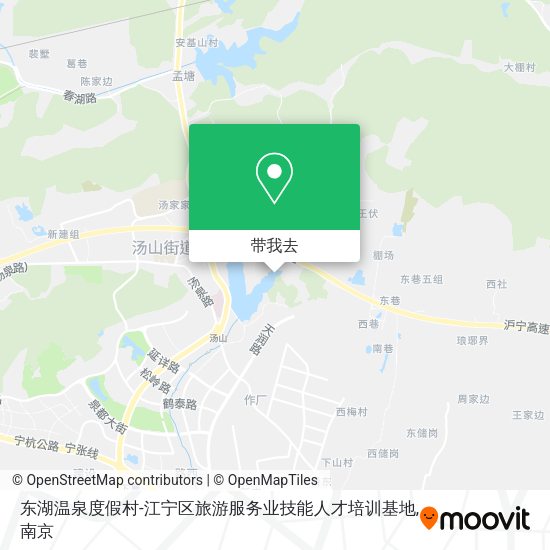东湖温泉度假村-江宁区旅游服务业技能人才培训基地地图