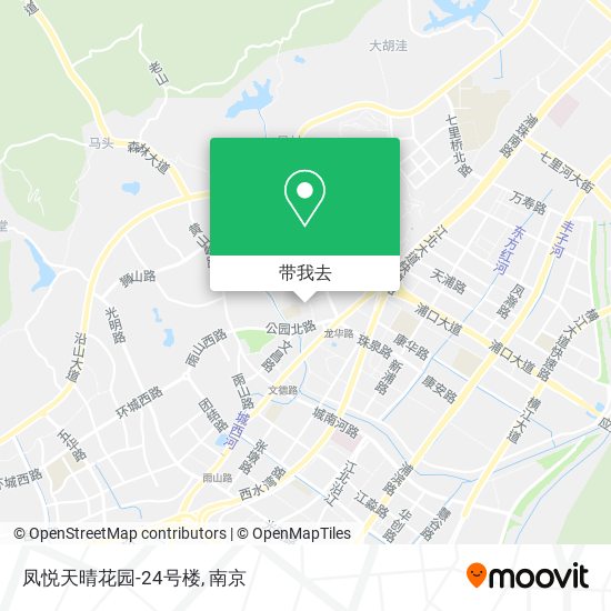 凤悦天晴花园-24号楼地图
