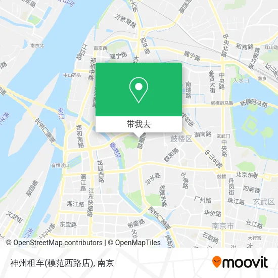 神州租车(模范西路店)地图