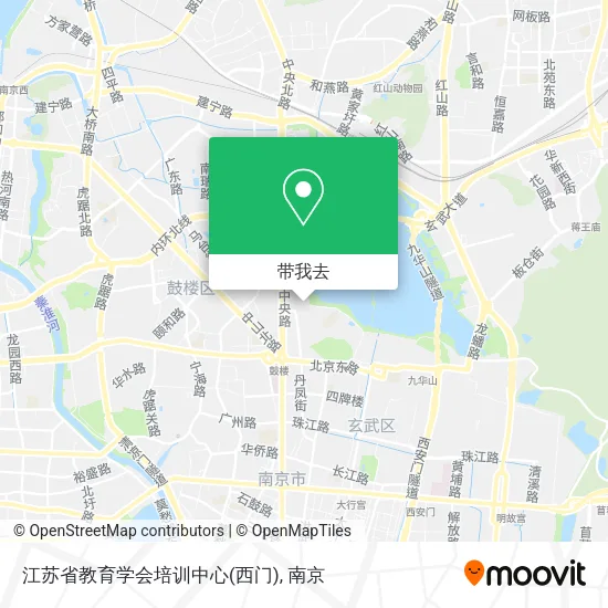江苏省教育学会培训中心(西门)地图