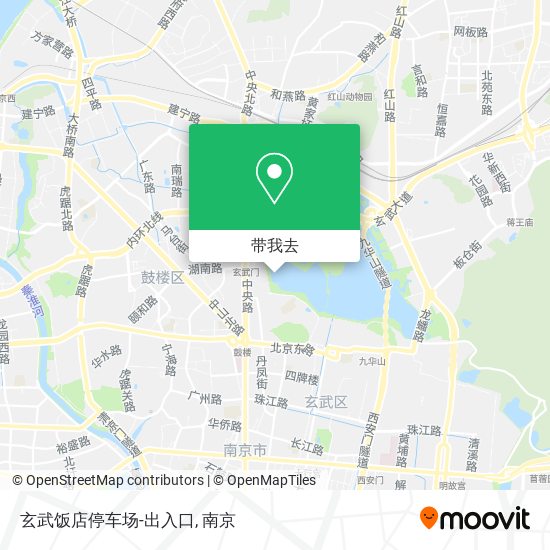 玄武饭店停车场-出入口地图