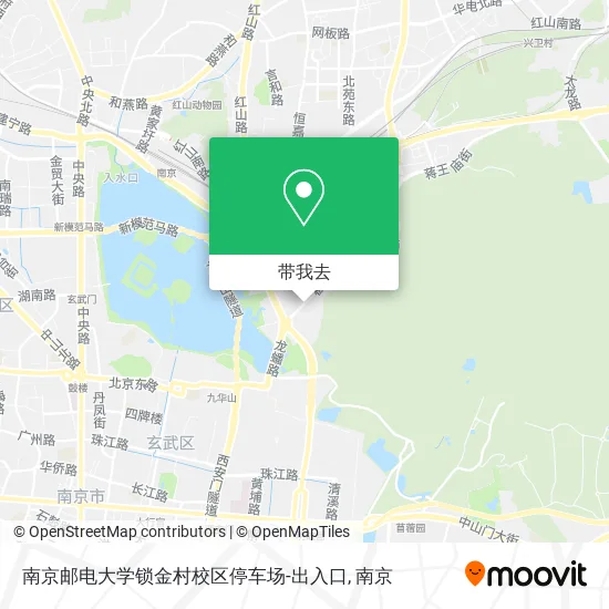 南京邮电大学锁金村校区停车场-出入口地图