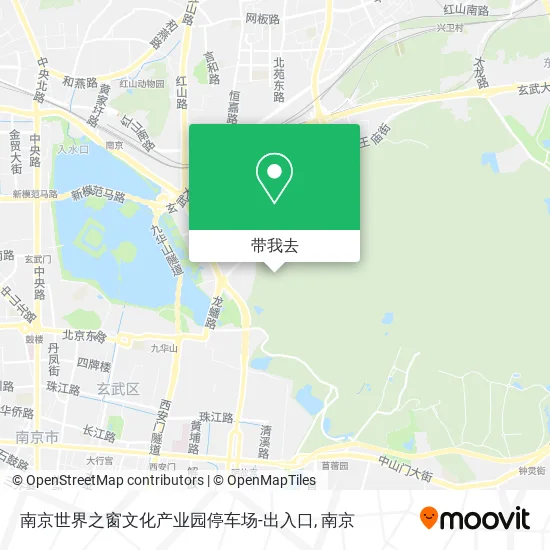 南京世界之窗文化产业园停车场-出入口地图