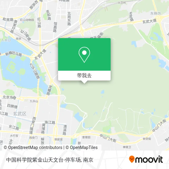 中国科学院紫金山天文台-停车场地图