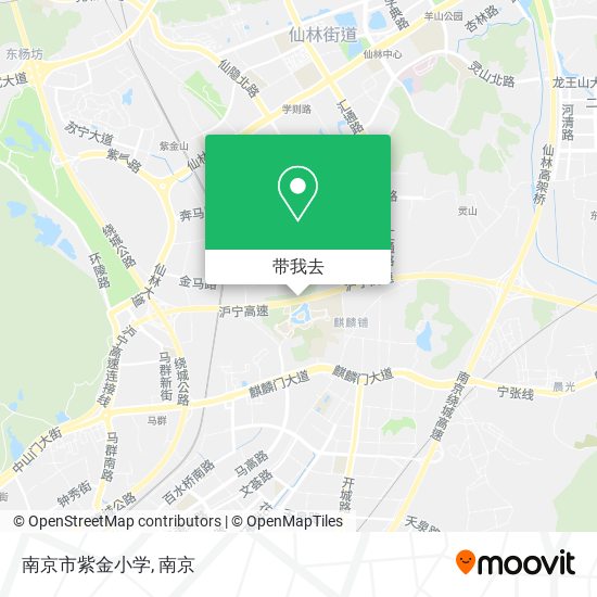 南京市紫金小学地图