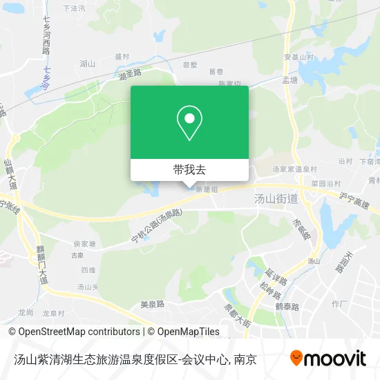 汤山紫清湖生态旅游温泉度假区-会议中心地图