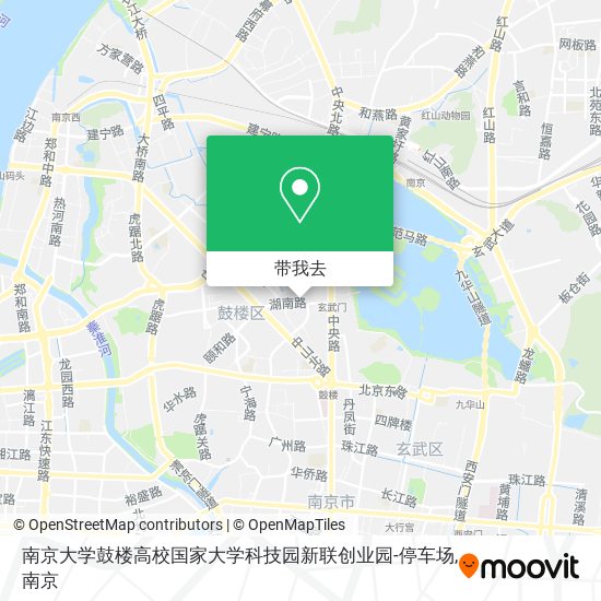 南京大学鼓楼高校国家大学科技园新联创业园-停车场地图