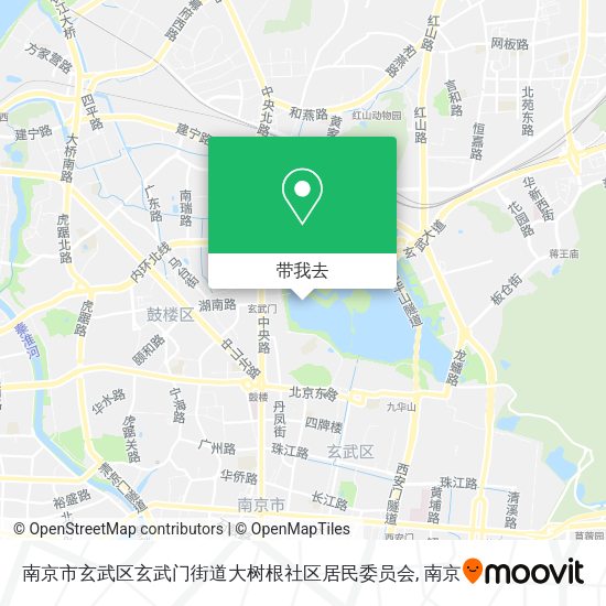 南京市玄武区玄武门街道大树根社区居民委员会地图