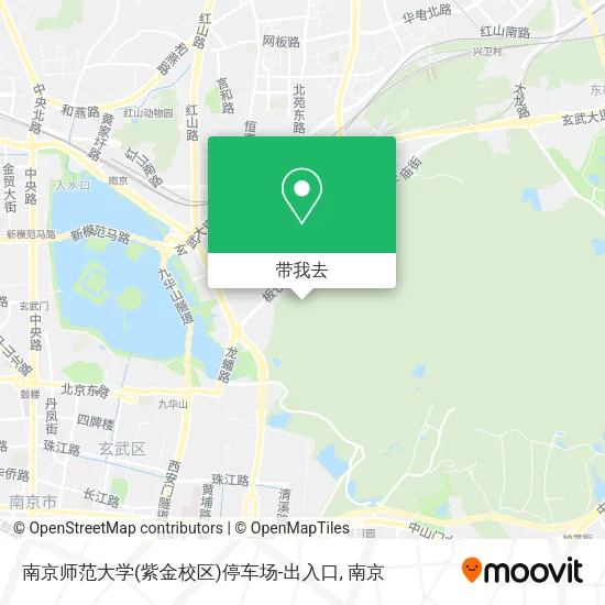 南京师范大学(紫金校区)停车场-出入口地图
