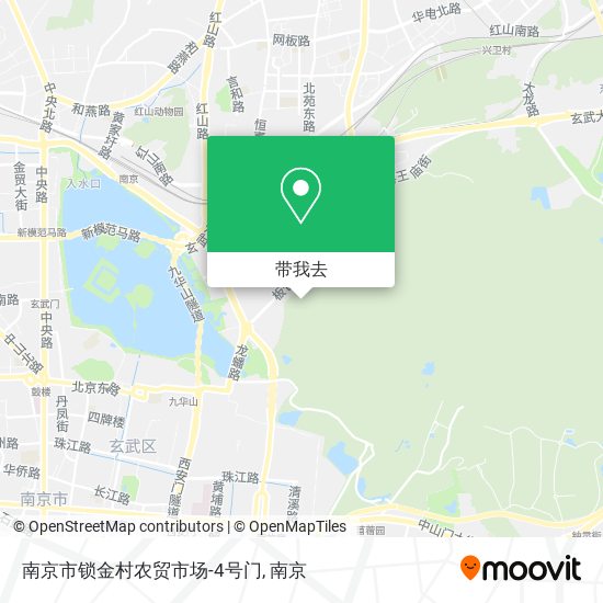 南京市锁金村农贸市场-4号门地图