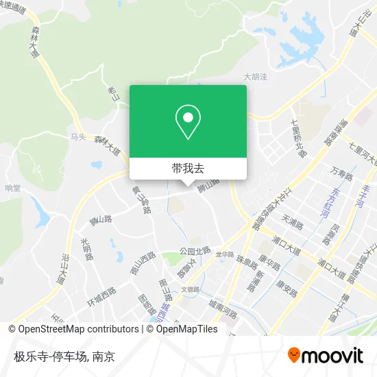 极乐寺-停车场地图