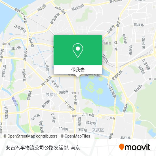 安吉汽车物流公司公路发运部地图