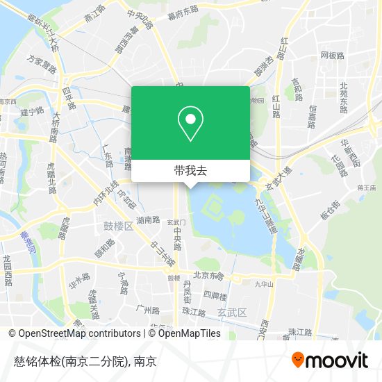 慈铭体检(南京二分院)地图