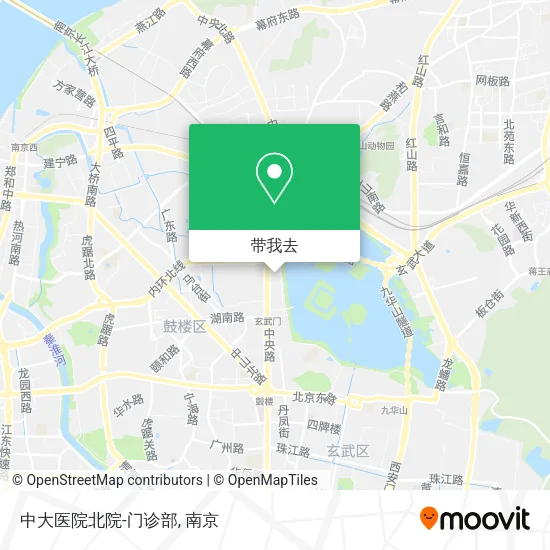 中大医院北院-门诊部地图