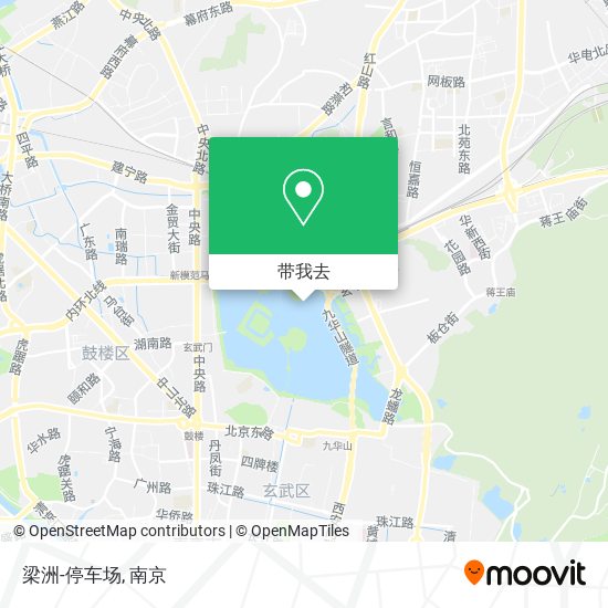 梁洲-停车场地图