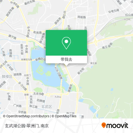 玄武湖公园-翠洲门地图