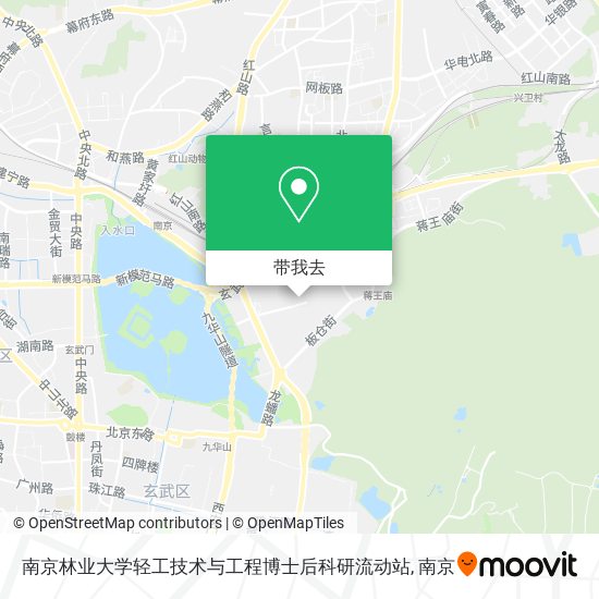 南京林业大学轻工技术与工程博士后科研流动站地图