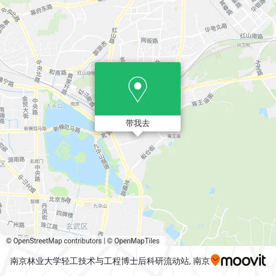 南京林业大学轻工技术与工程博士后科研流动站地图