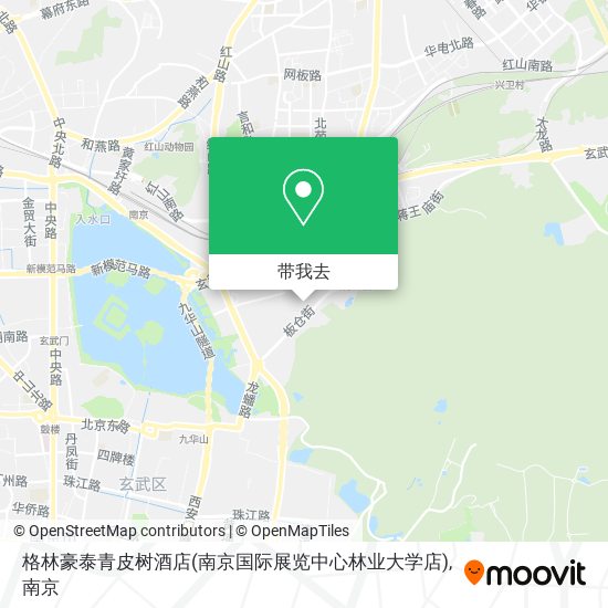 格林豪泰青皮树酒店(南京国际展览中心林业大学店)地图