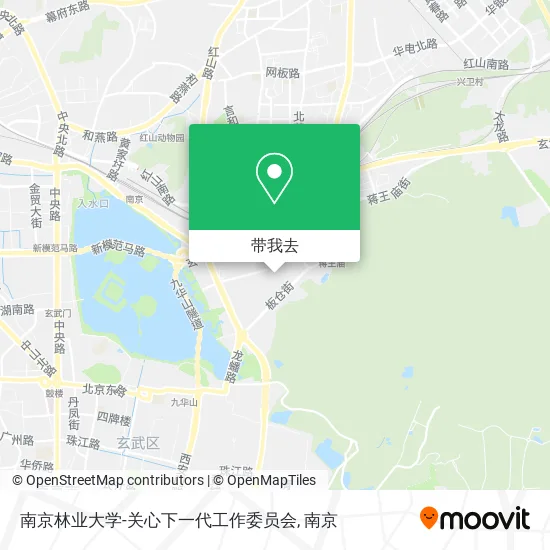 南京林业大学-关心下一代工作委员会地图