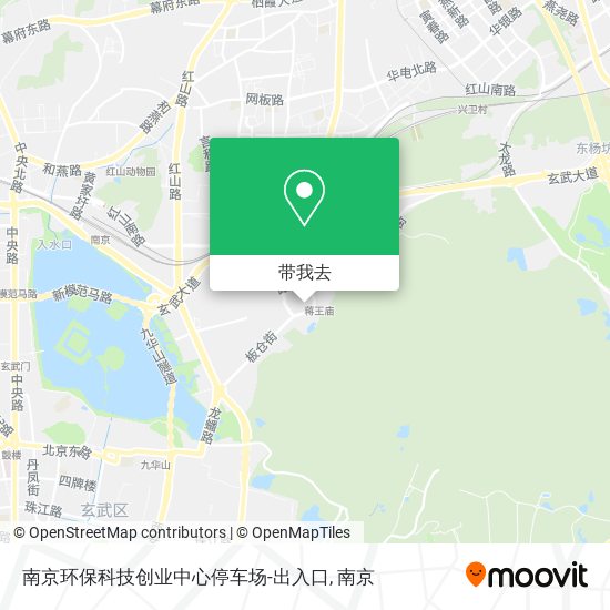 南京环保科技创业中心停车场-出入口地图
