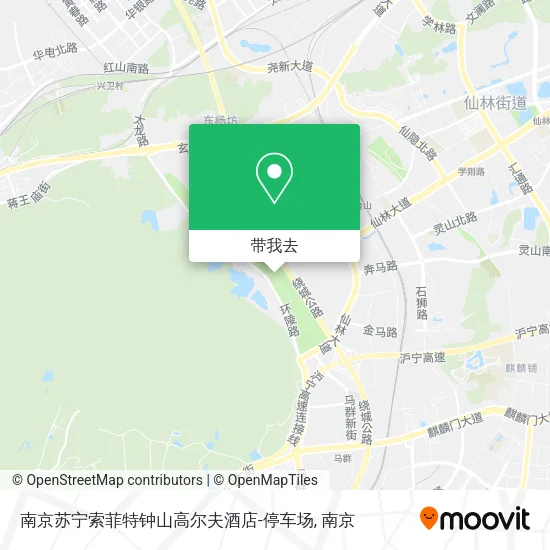 南京苏宁索菲特钟山高尔夫酒店-停车场地图