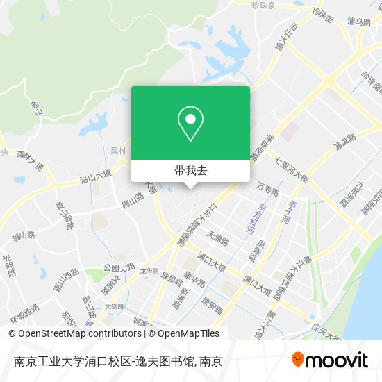 南京工业大学浦口校区-逸夫图书馆地图