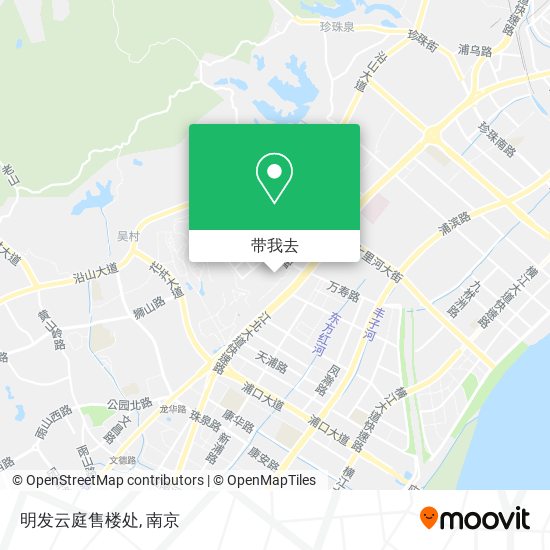 明发云庭售楼处地图