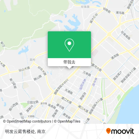 明发云庭售楼处地图