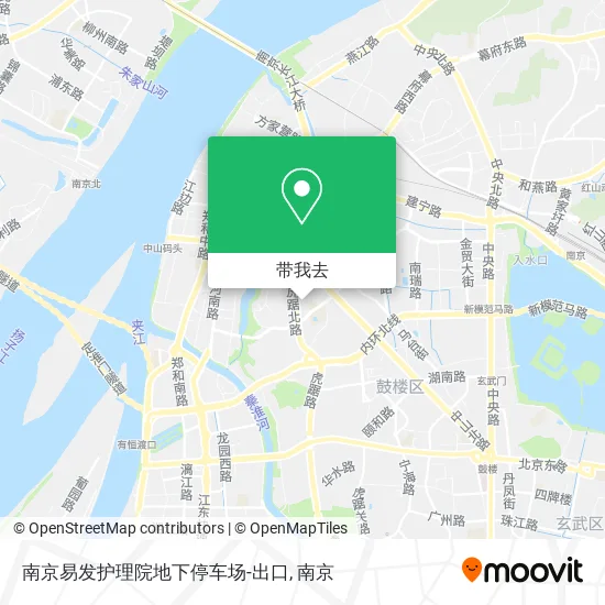 南京易发护理院地下停车场-出口地图
