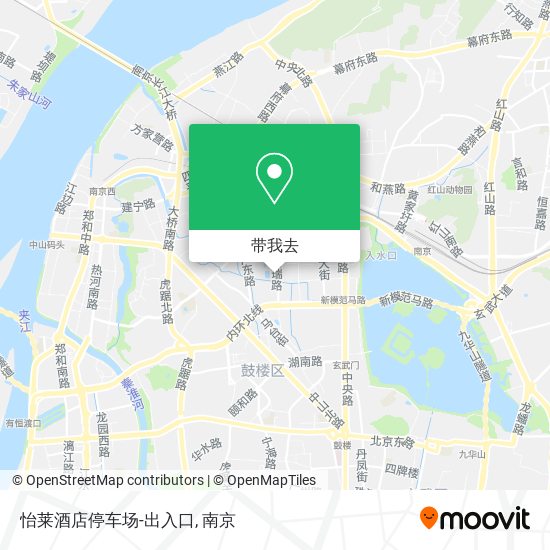 怡莱酒店停车场-出入口地图