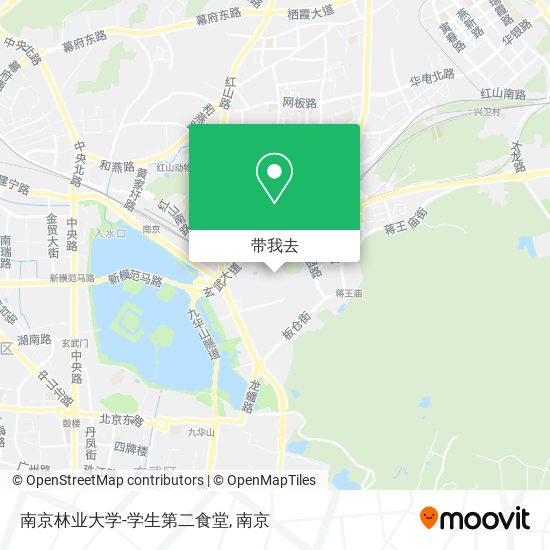 南京林业大学-学生第二食堂地图