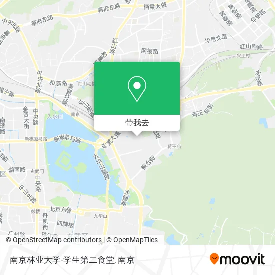 南京林业大学-学生第二食堂地图