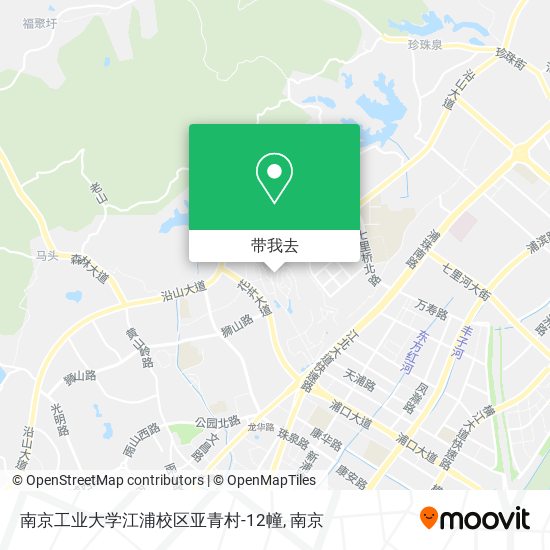 南京工业大学江浦校区亚青村-12幢地图