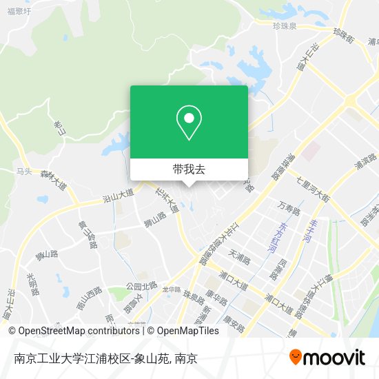 南京工业大学江浦校区-象山苑地图