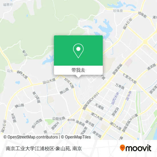 南京工业大学江浦校区-象山苑地图